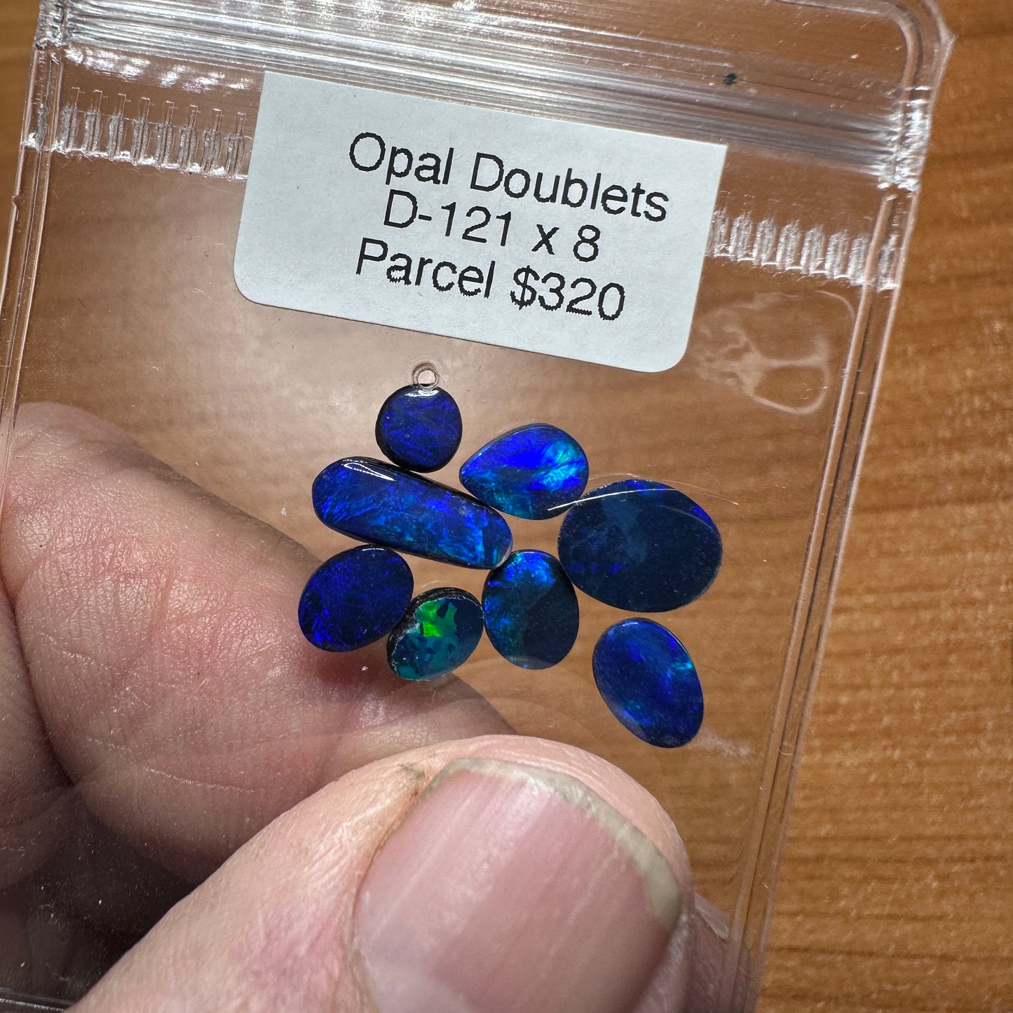 D121 Parcel Black Opal Doublets