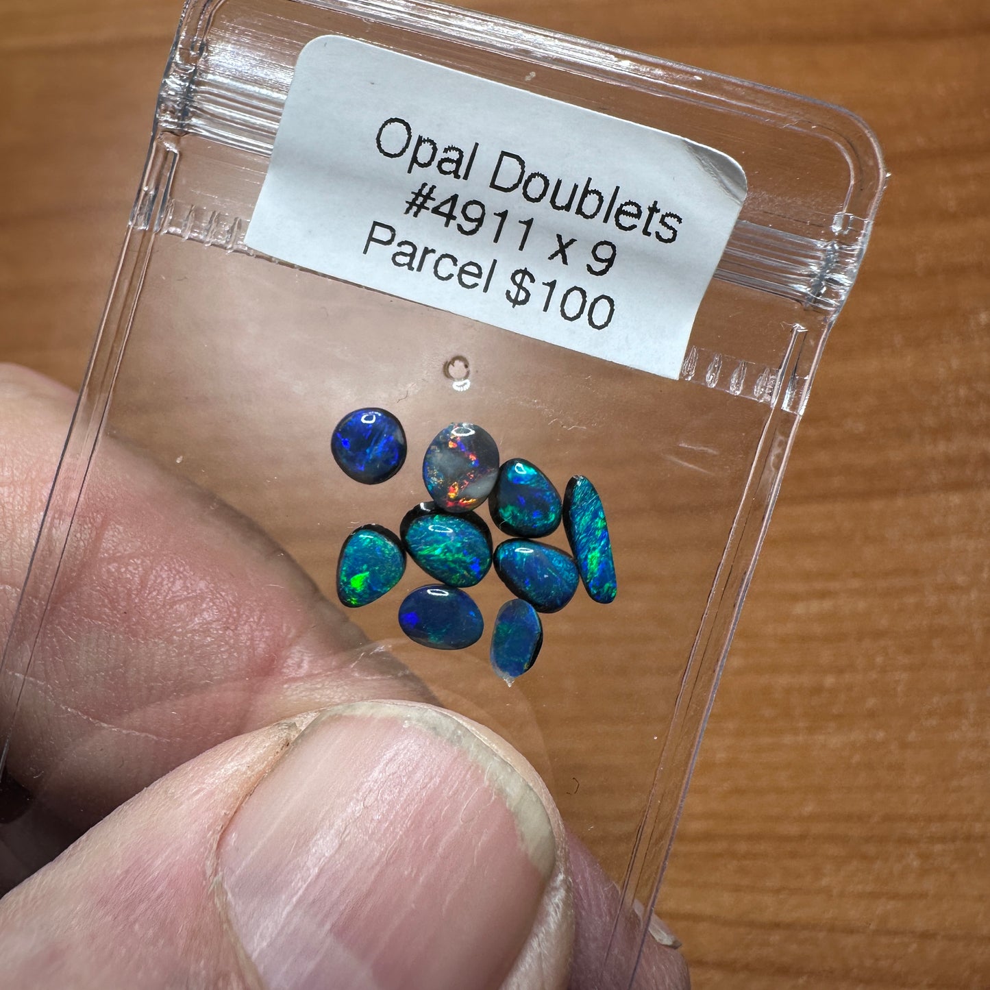 D4911 Parcel Black Opal Doublets