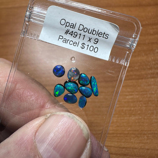 D4911 Parcel Black Opal Doublets