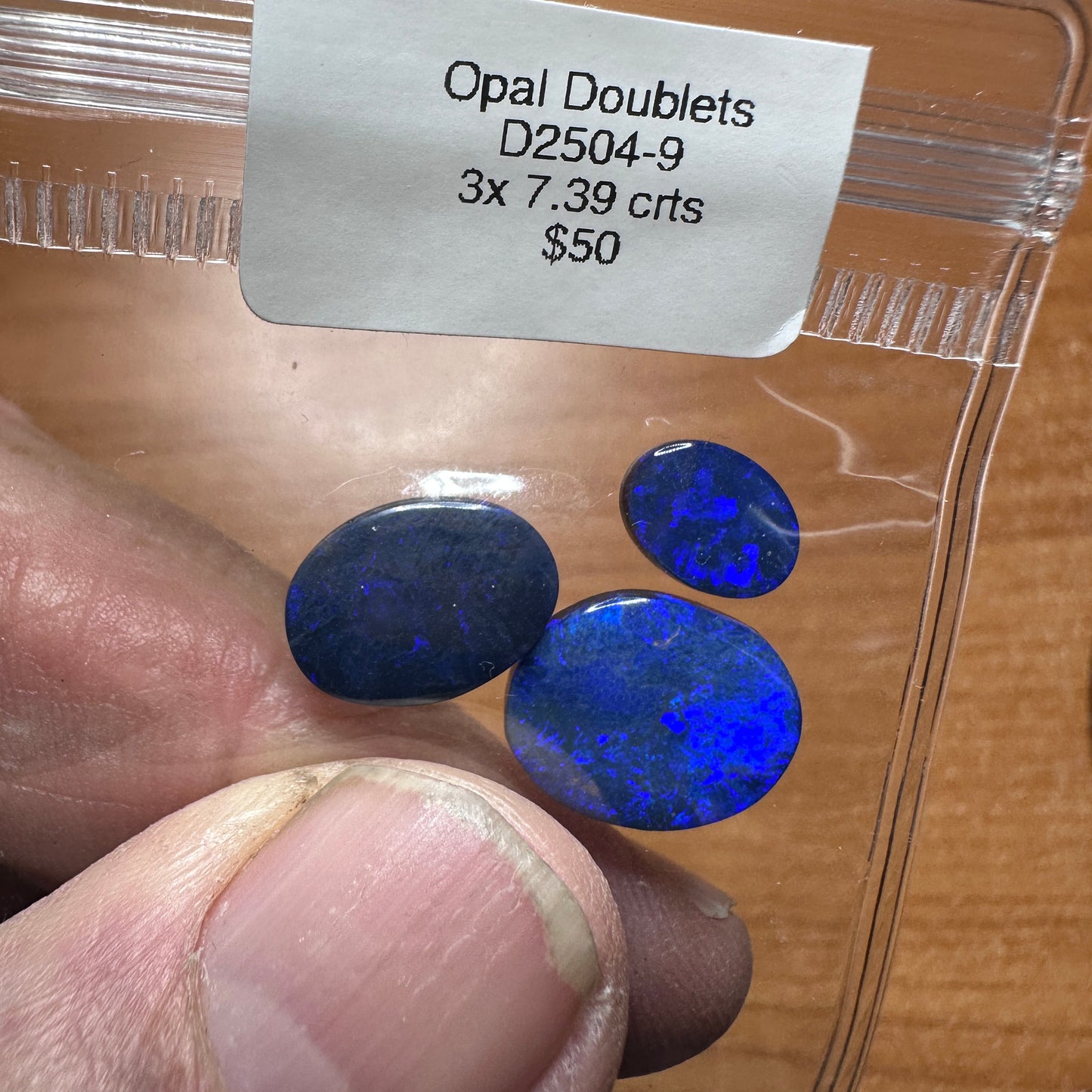 D2504-9 Parcel Black Opal Doublets