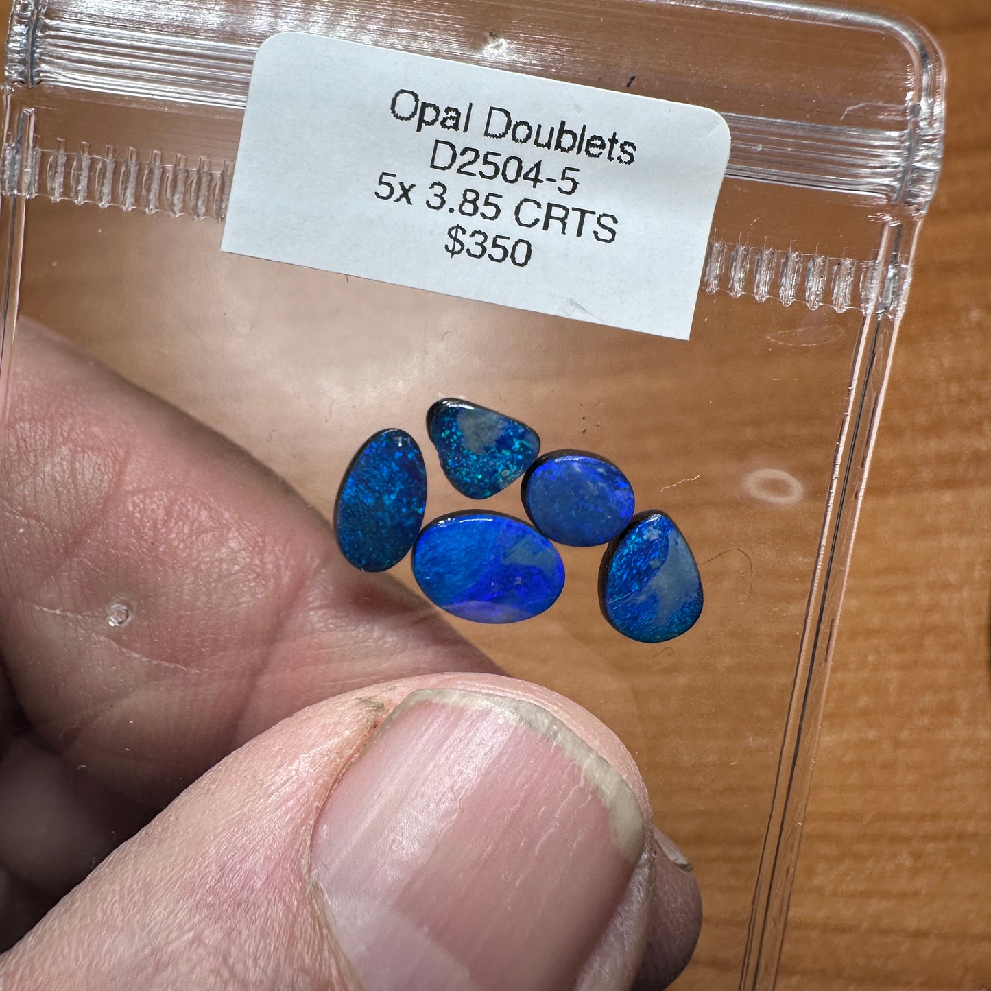 D2504-5 Parcel Black Opal Doublets