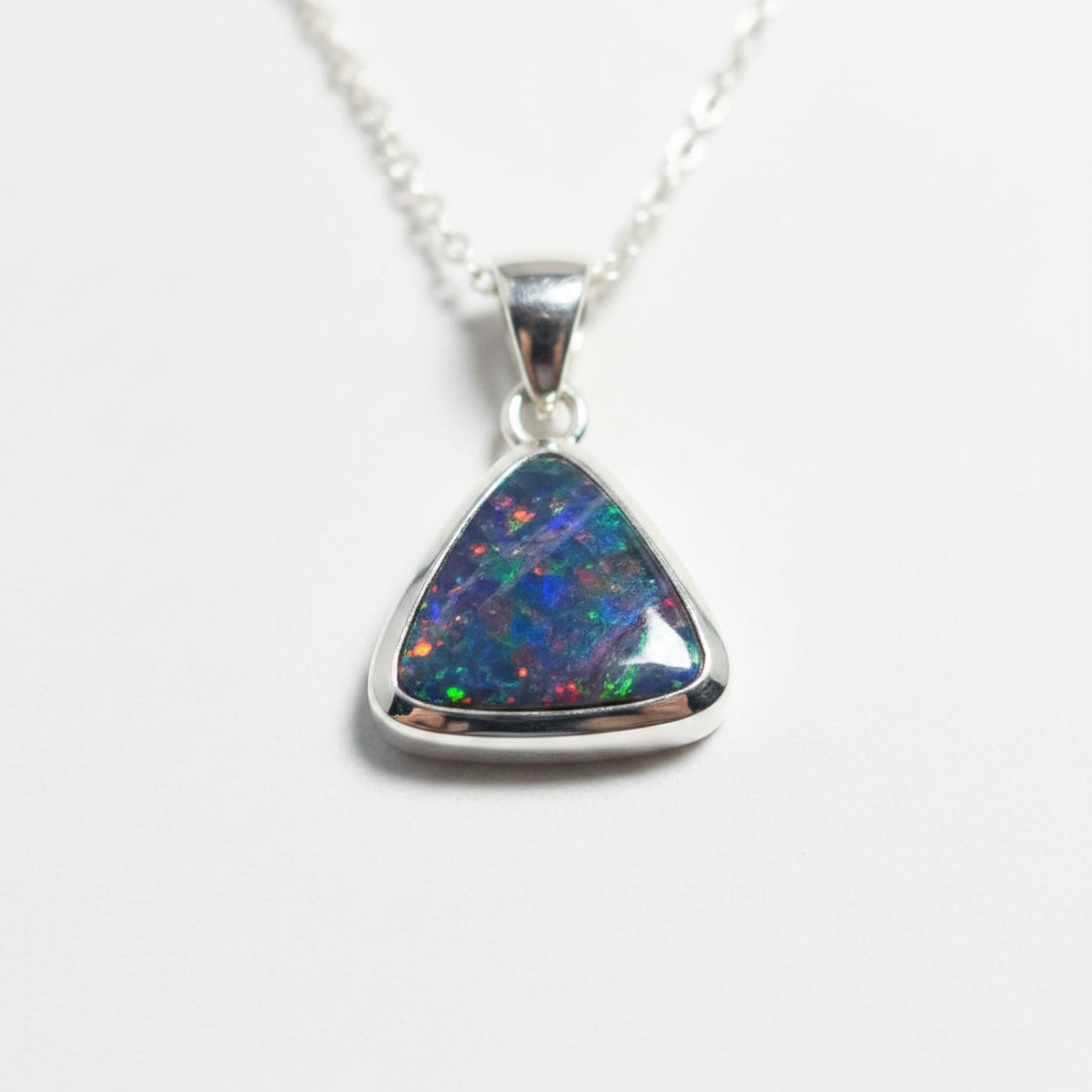 221109-10 Opal Doublet — 925 Silver Pendant