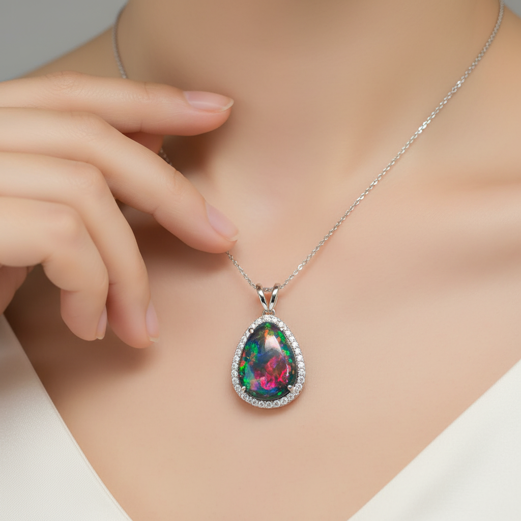 The Red Flame Halo Pendant